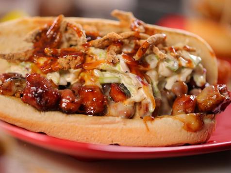 BBQ Pork Chislic Sandwich