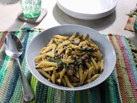 Penne with Sausage and Greens