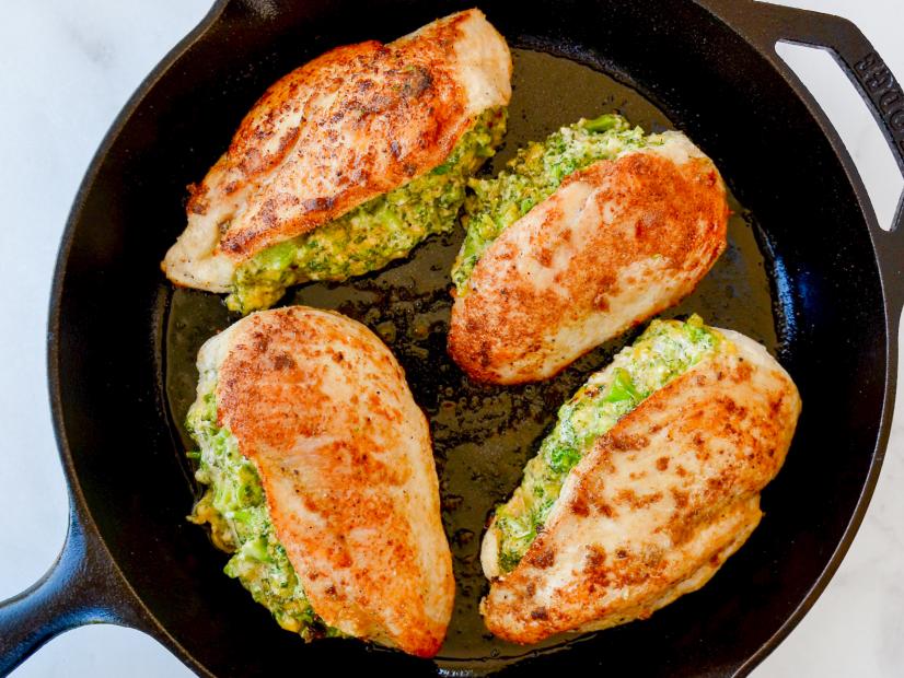 Broccoli-Cheddar Stuffed Chicken Breasts Recipe | Kelly Senyei | Food ...