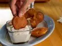 Special guest Aarti Sequeira's dish, Mangalore Buns, as seen on Guy's Ranch Kitchen, Season 4.