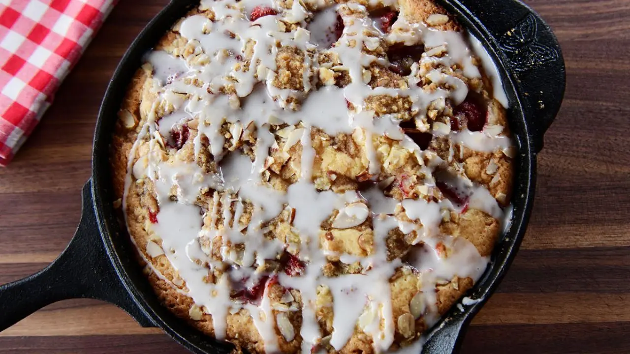 Strawberry and Almond Pound Cake
