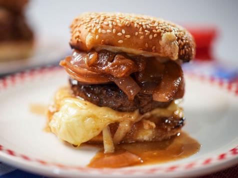 Stuffed French Onion Soup Burger