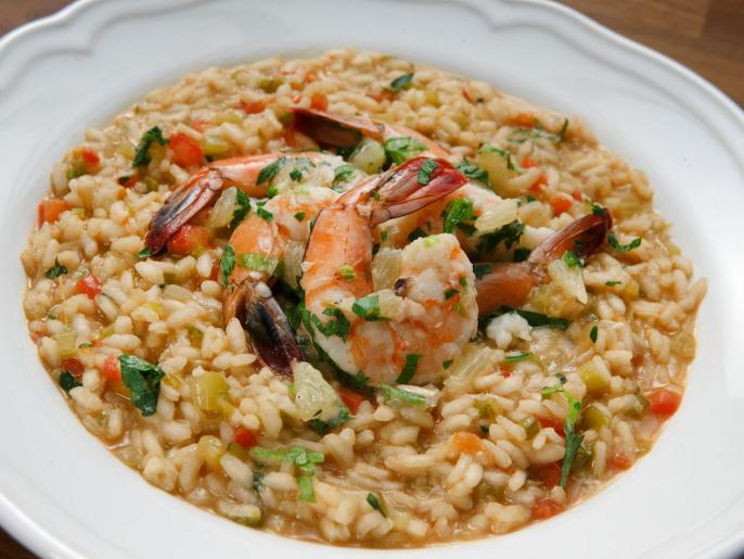 ShrimpandGritsInspired Risotto Recipe Cooking Channel