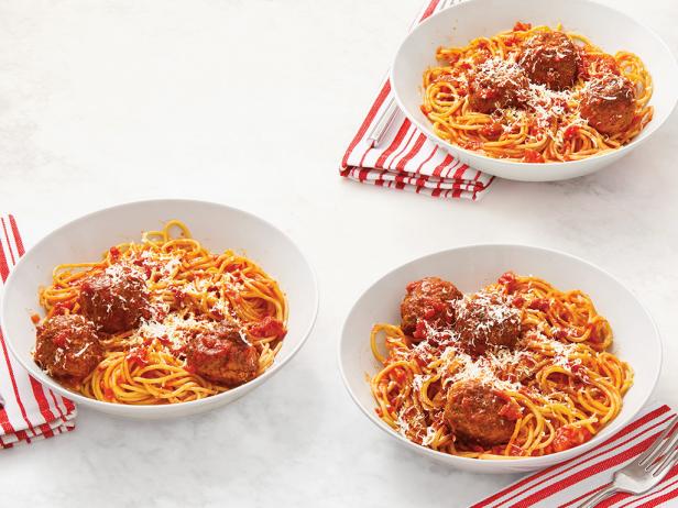 Crowd Sourced Spaghetti And Meatballs Recipe Sunny Anderson Food Network