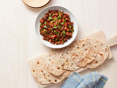 Kheema with Homemade Chapatis