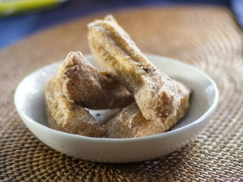 Traci Des Jardinsí Churros with Mexican Hot Chocolate Spice Mix, as seen on Guyís Ranch Kitchen Season 4.