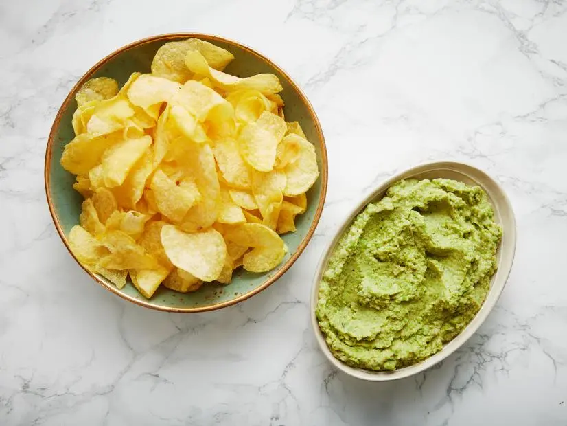 Close-up of Pea & Mint Dip