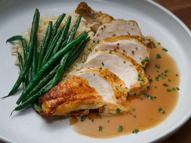Seared Chicken Breast with Rice Pilaf Recipe Anne Burrell Food Network