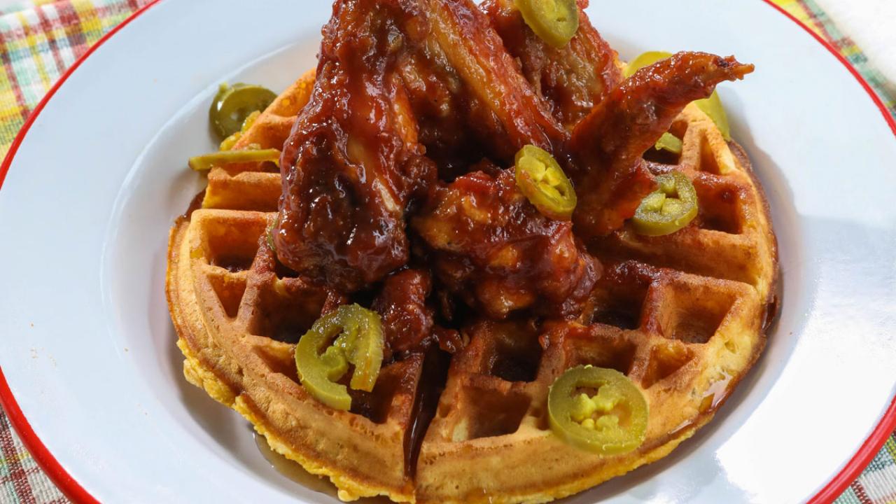 Maple Chicken and Waffles