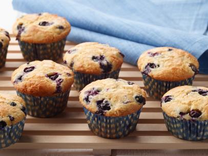 Ina Garten's Blueberry Muffins for the School Today episode of Barefoot Contessa: Cook Like a Pro, as seen on Food Network.