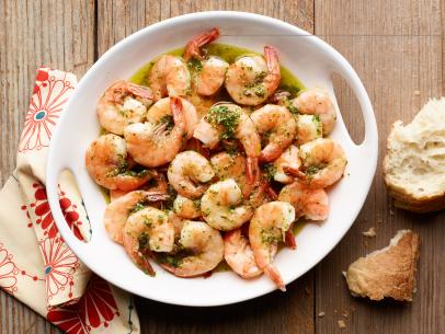 Ree Drummond's Spicy Lemon Garlic Shrimp for the B.F.F. episode of The Pioneer Woman with Ree Drummond, as seen on Food Network.