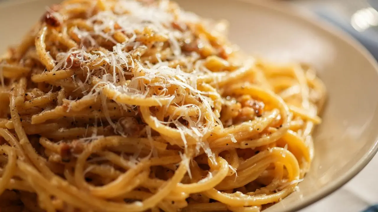 Bucatini Carbonara Recipe | Geoffrey Zakarian | Food Network