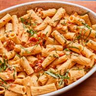 Completed Food Network Kitchen's Baked Feta Pasta