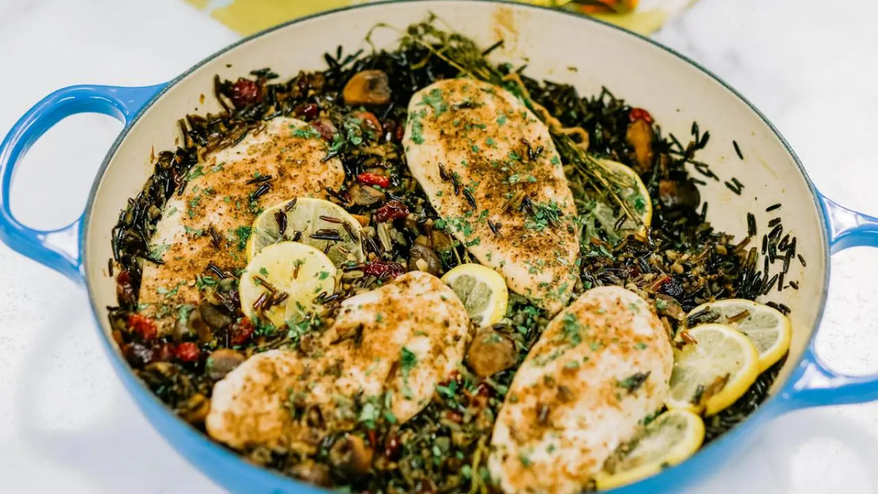 Chicken, Mushroom and Wild Rice Casserole