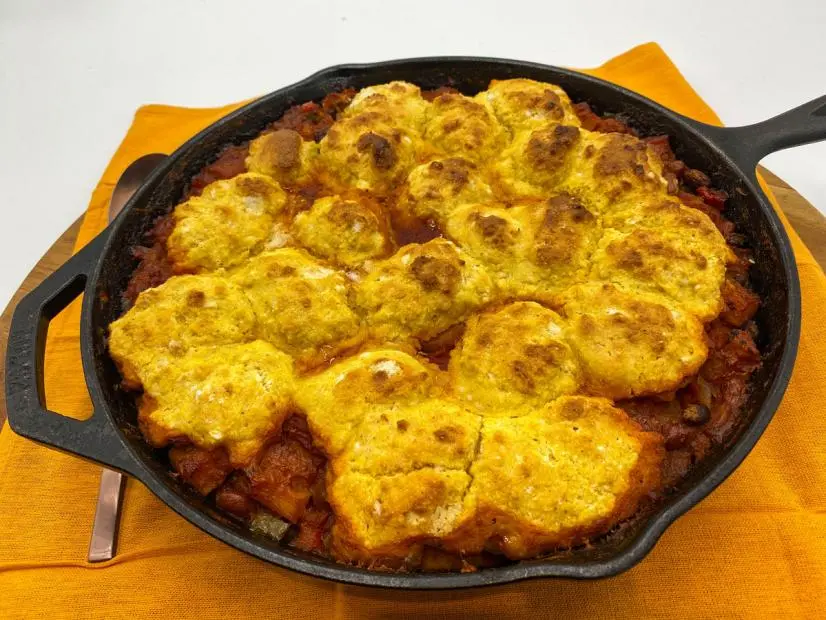 Veggie Chili Cornbread Skillet Recipe Katie Lee Biegel Food Network