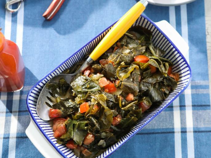 Kardea's Collard Greens with Tomato Recipe Kardea Brown Food Network