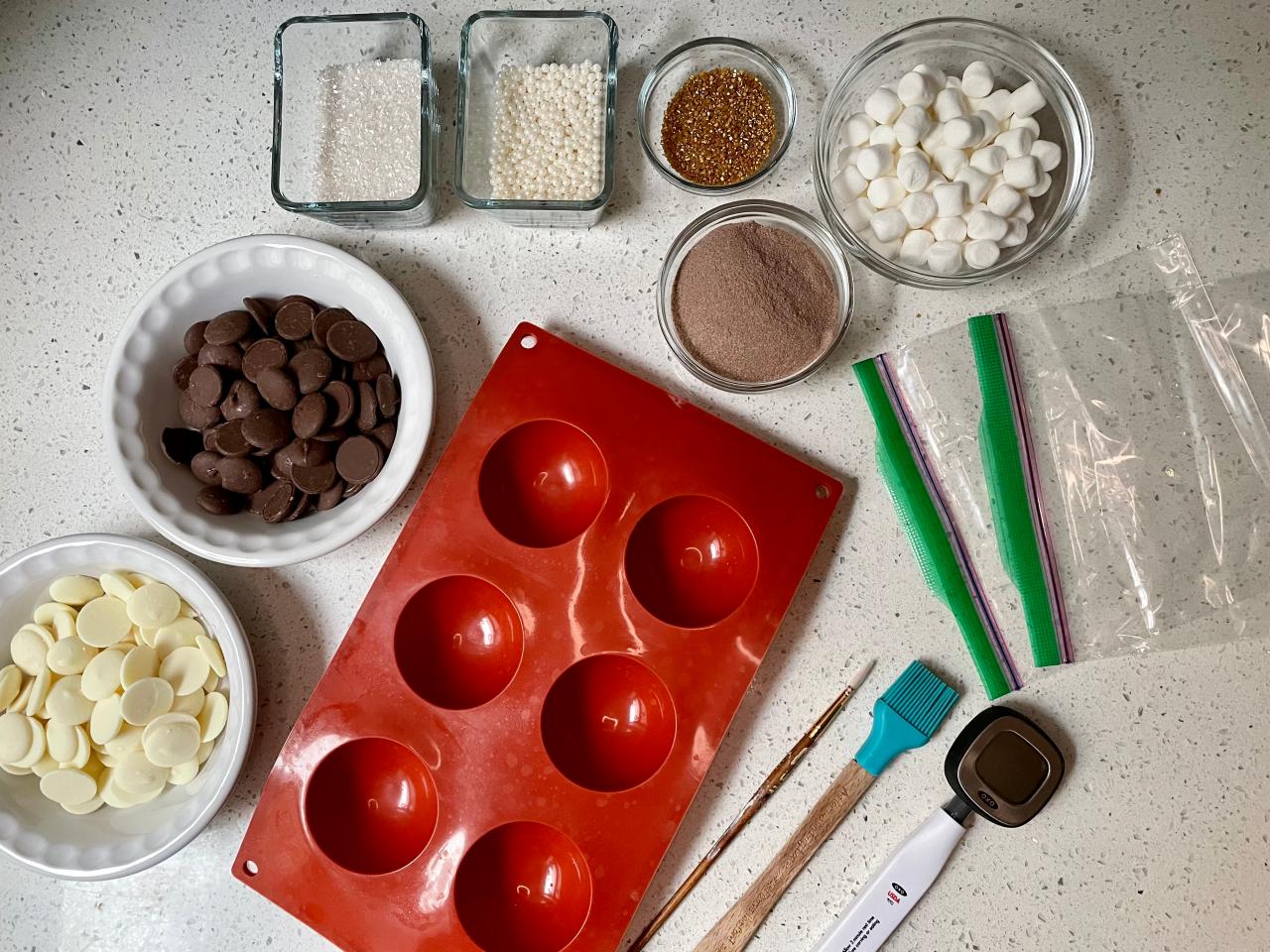 How to Make Hot Chocolate Bombs Step-by-Step | Cooking School | Food ...