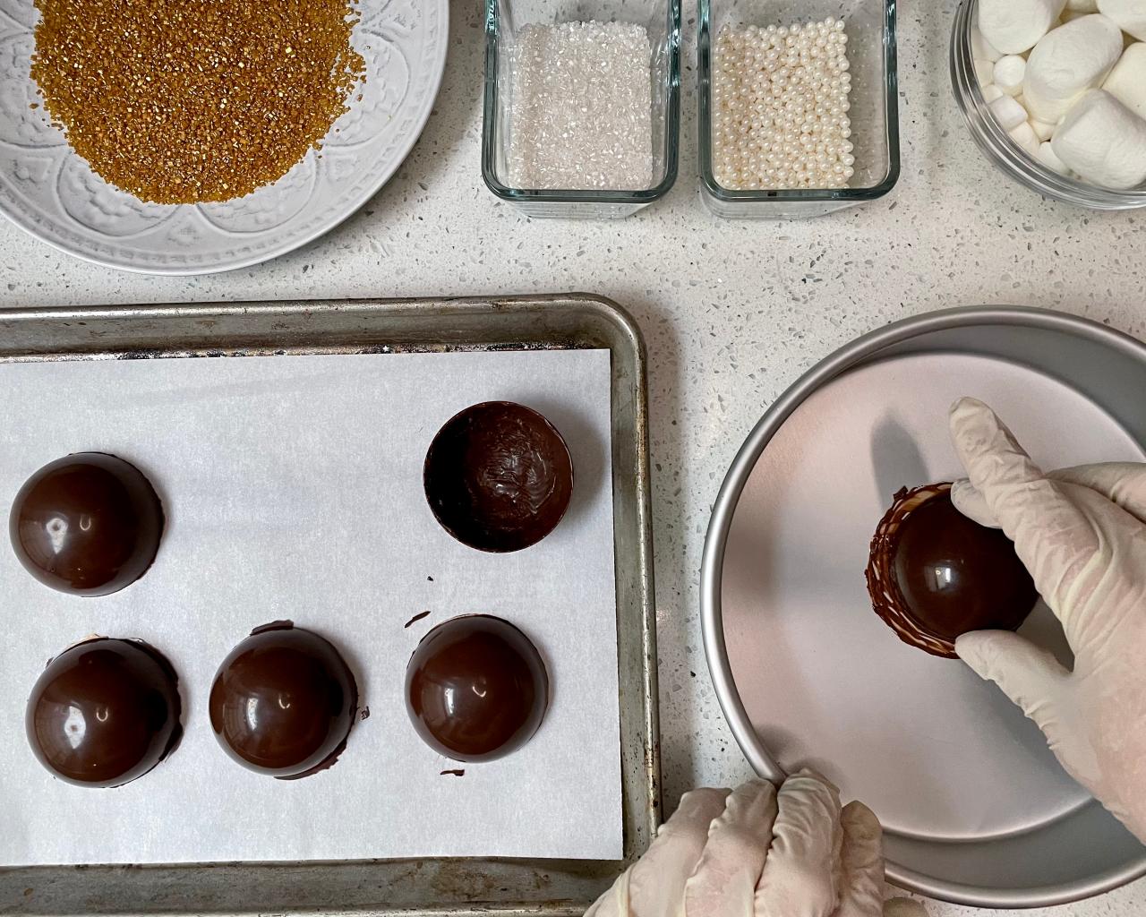 How to Make Hot Chocolate Bombs Step-by-Step | Cooking School | Food ...
