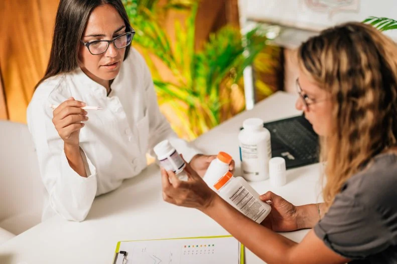 Make sure to disclose any and all supplements you use including vitamins, herbs and protein powders and bars. These supplemental nutrients should be factored into your assessment. Some can have side effects and interact with medications, so it’s best to let your nutrition professional provide you with the proper safety information. 