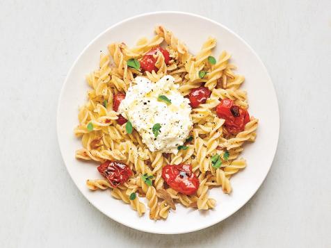Fusilli with Grape Tomatoes and Burrata