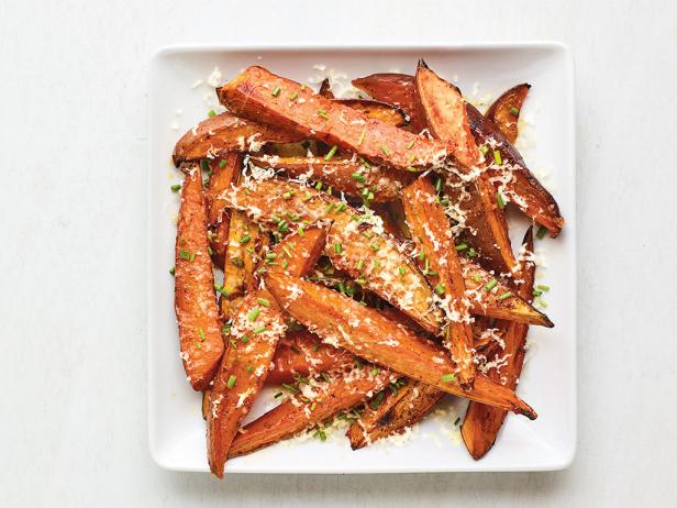 Honey-Chile Roasted Sweet Potatoes image