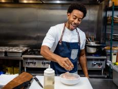 Host Ludacris makes chicken for Chef Meherwan, as seen on Luda Can’t Cook, Special 1..