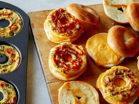 Doughnut Pan Egg Sandwiches