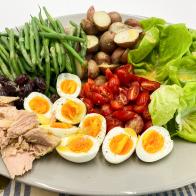 Katie Lee Biegel makes Salad Nicoise, as seen on The Kitchen, Season 27.