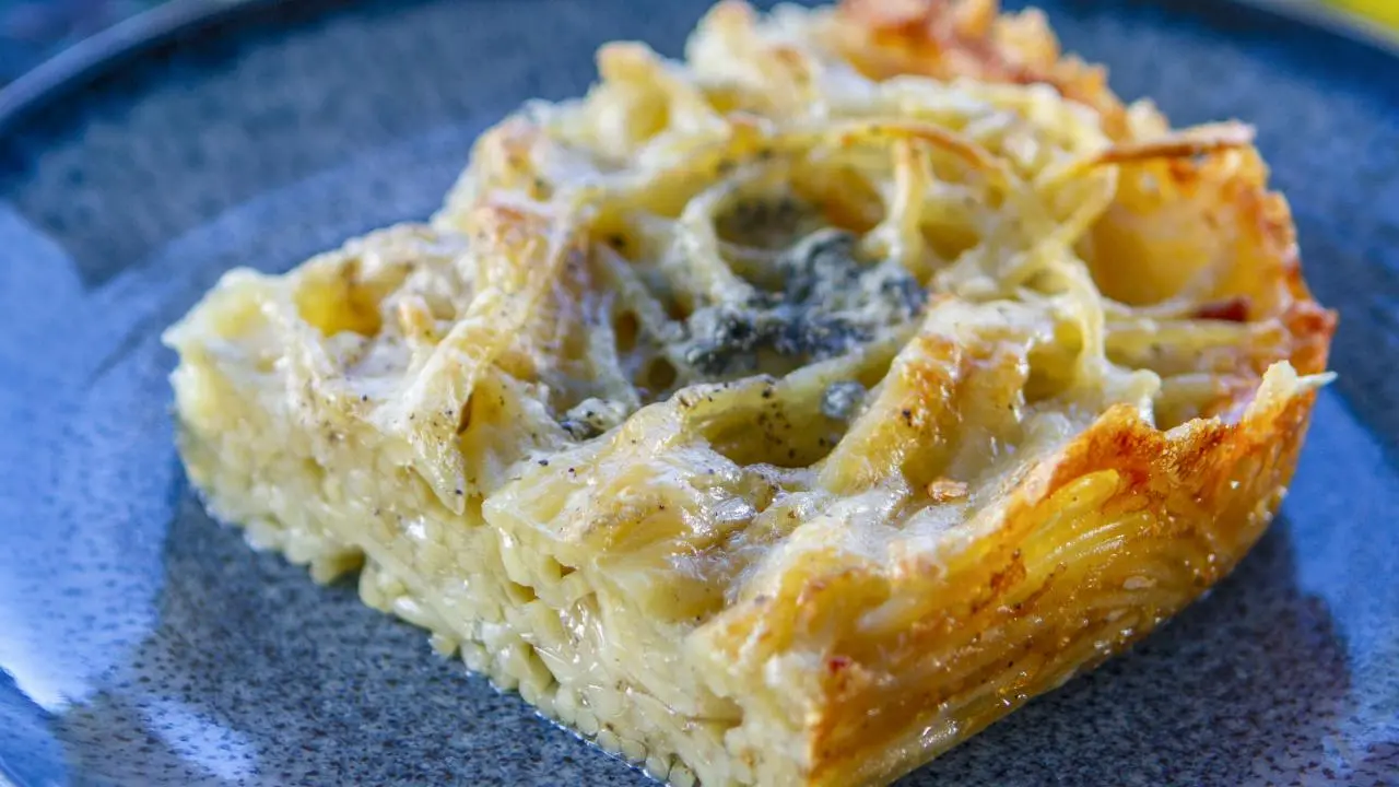 Baked Four-Cheese Spaghetti