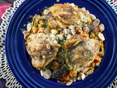 Marc Murphy's Chicken and Merguez Tagine, as seen on Guy's Ranch Kitchen Season 4.