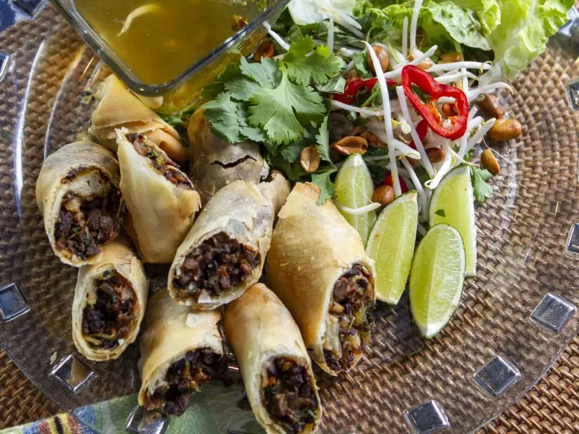 Antonia Lofaso’s Vietnamese Spring Rolls, as seen on Guy’s Ranch Kitchen Season 4.