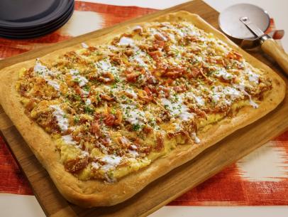Sunny Anderson makes her Pierogi Pizza, as seen on Food Network's The Kitchen
