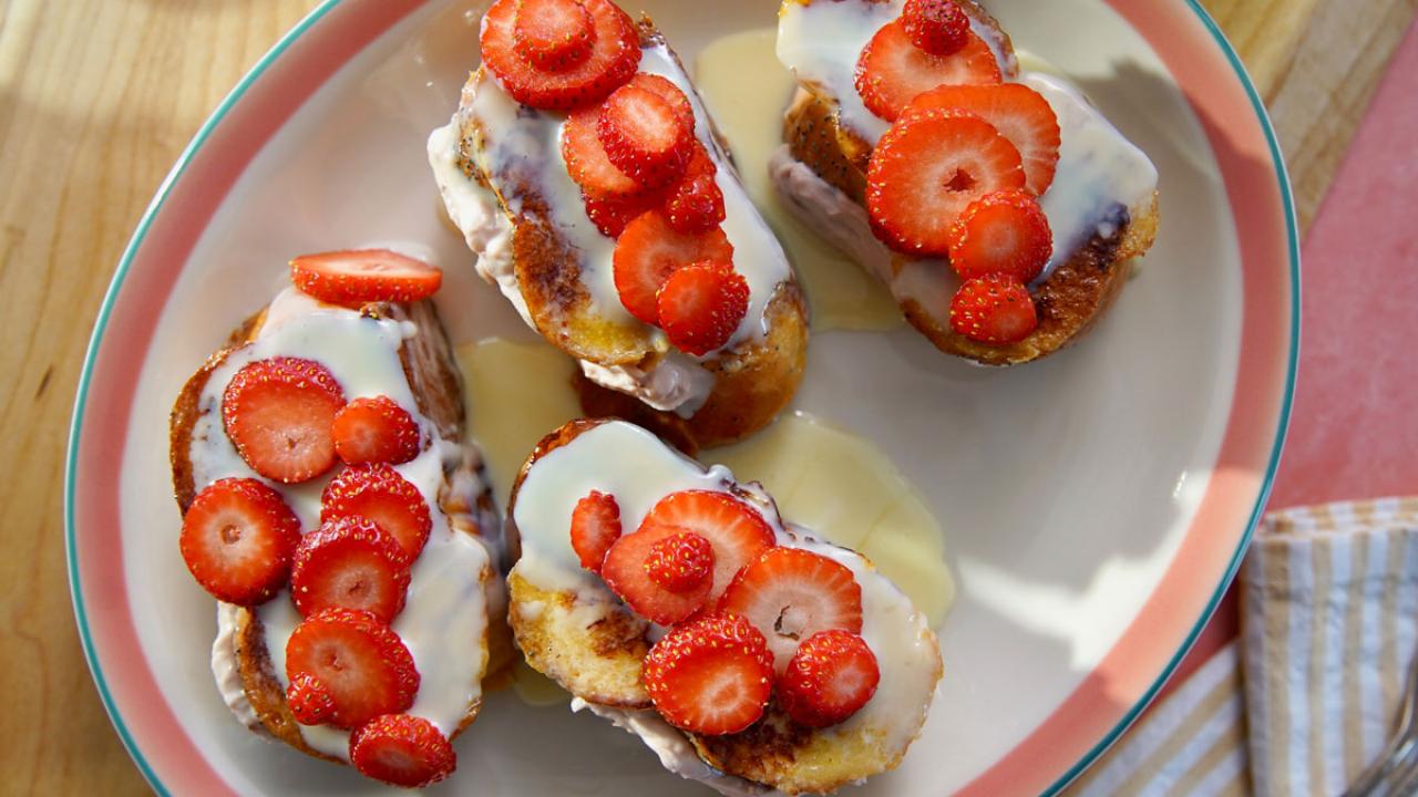 Strawberries and Cream Stuffed French Toast Recipe Molly Yeh Food