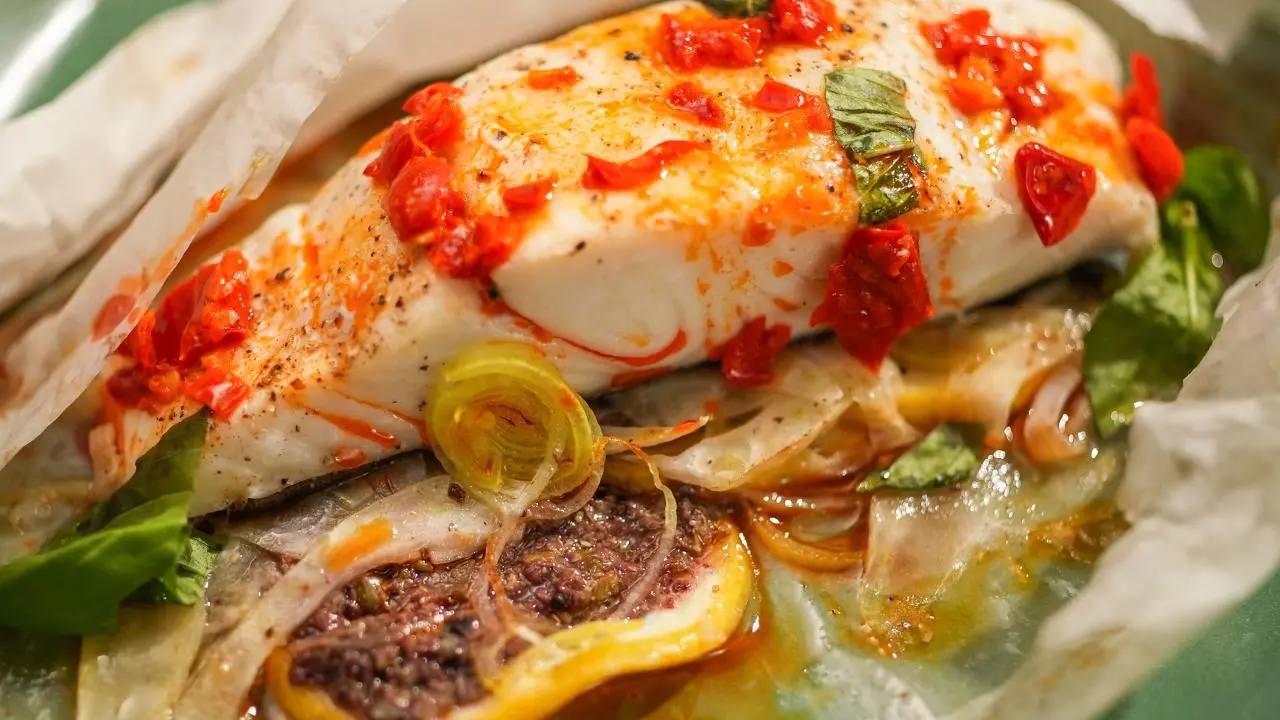 Halibut en Papillote Recipe Geoffrey Zakarian Food Network