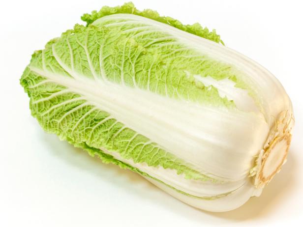 Napa Cabbage on white background