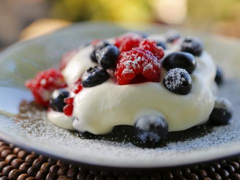 Pavlova with Berries and Lemon Curd Whipped Cream