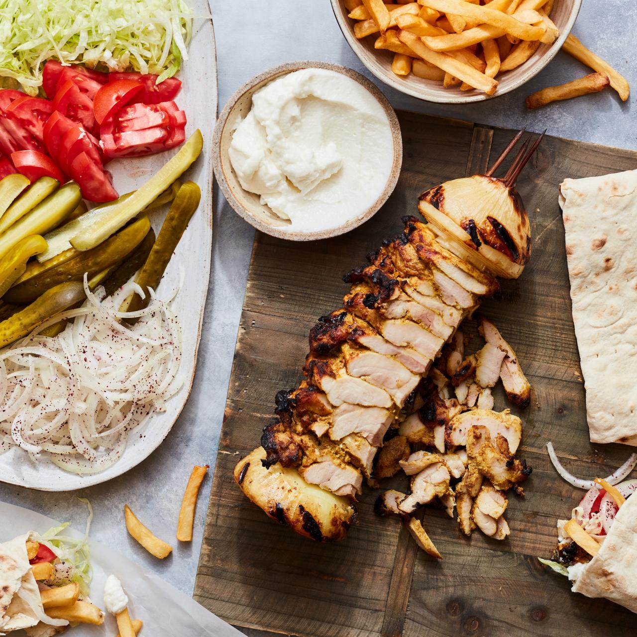 Chicken sales shawarma kebab