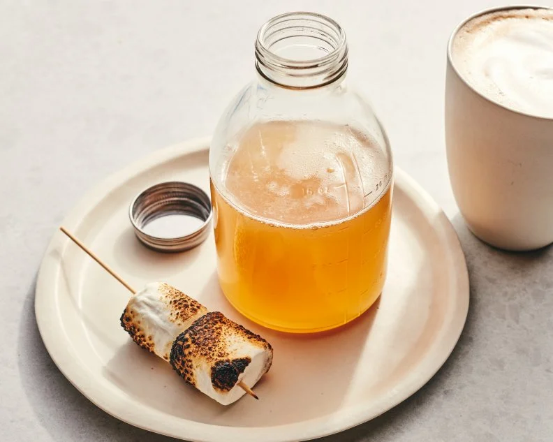 Description: Food Network Kitchen's Toasted Marshmallow Syrup.