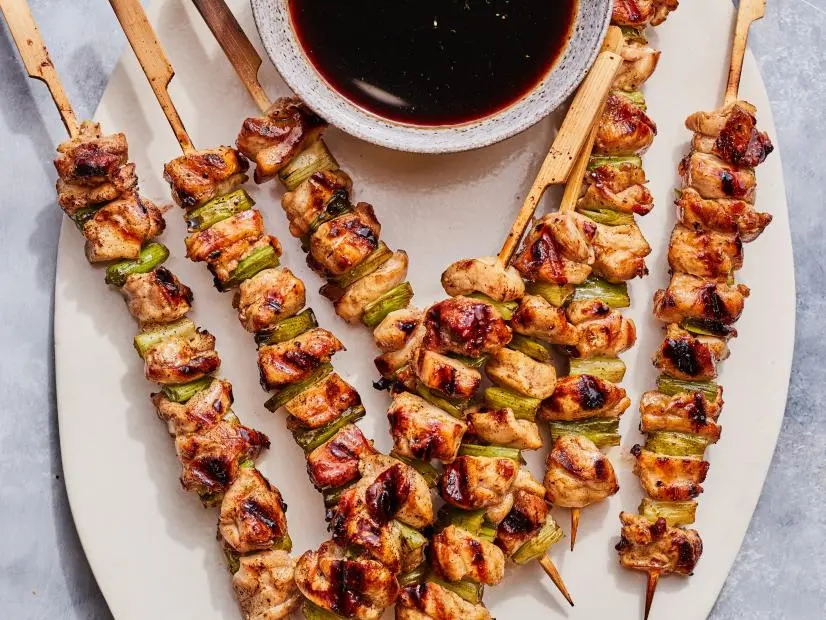 Food Network Kitchen's Yakitori Negima.