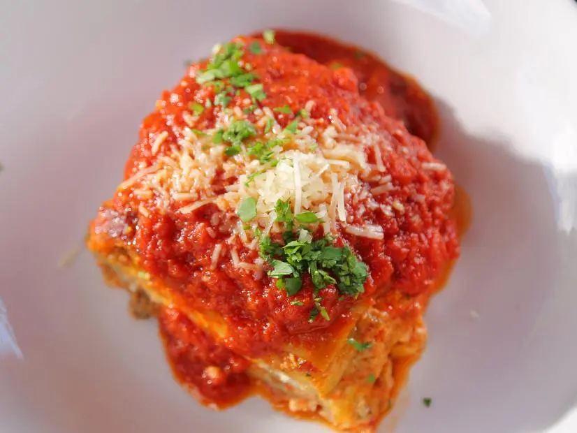 Lasagna Siciliana as Served at Broder's Cucina Italiana in Minneapolis, Minnesota as seen on DDD Nation, special.