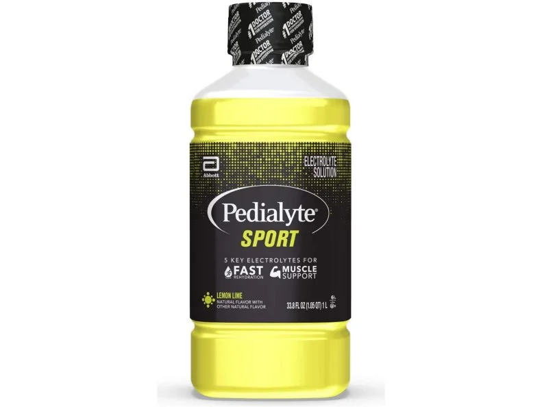 <a target="_blank" href="https://pedialyte.com/">This hydration beverage</a> isn’t just for kids. It differs from sports drinks, as it offers a wider range of minerals and in different doses. It is also lower in sugar, which isn’t always what you need if you’re actually looking for more calories coming in during a workout. Check labels and choose what makes the most sense for you.