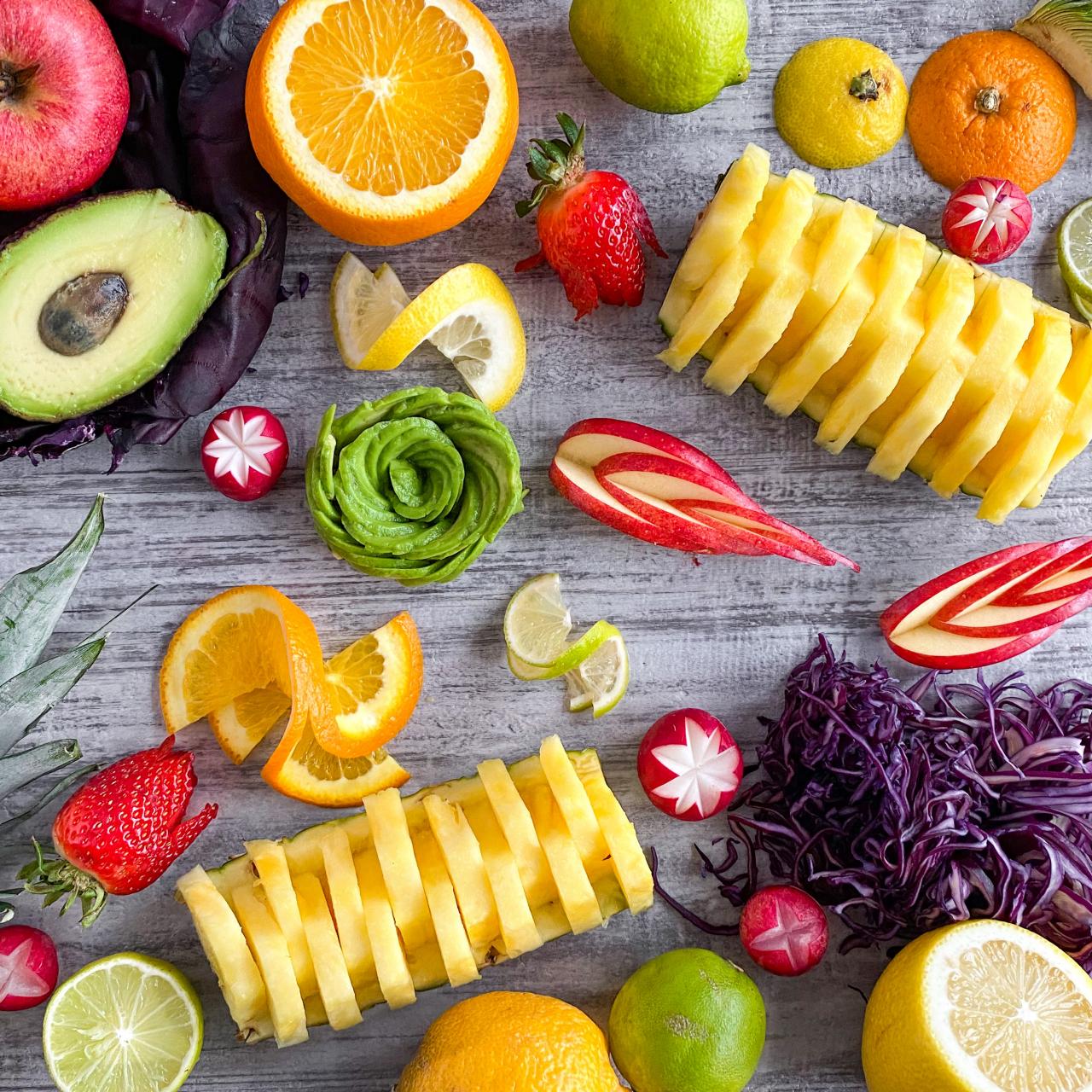 How to Cut Fruit and Vegetables into Fancy Shapes, Food Goals