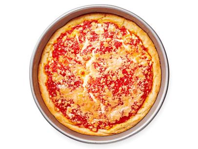 Loaded Deep Dish Pizza with Sausage & Peppers