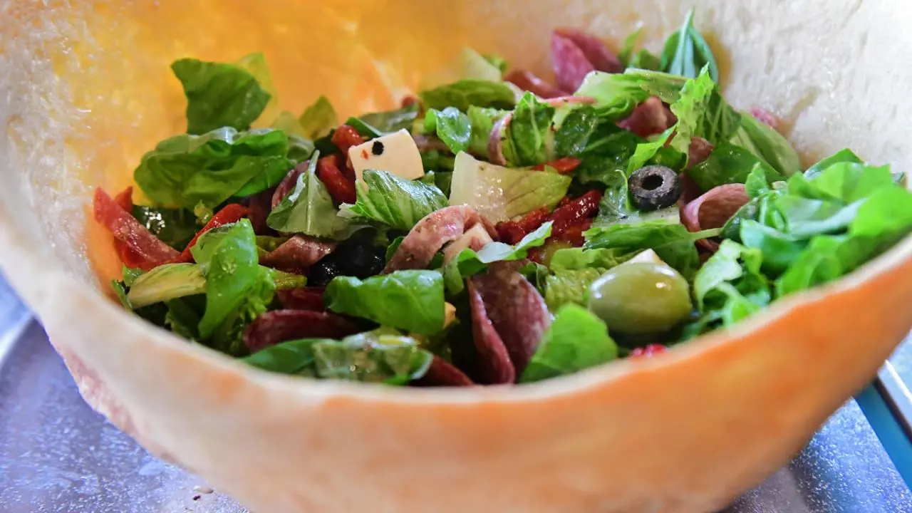 Pizza Dough Salad Bowl