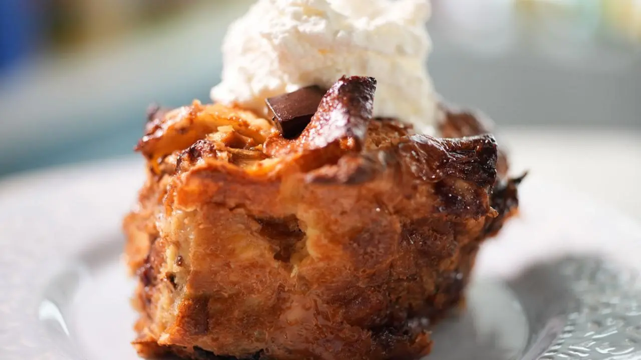 Chocolate Croissant Bread Pudding