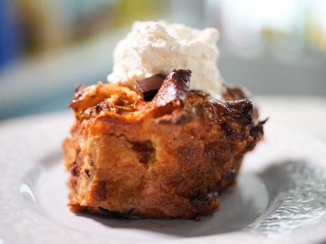 Chocolate Croissant Bread Pudding
