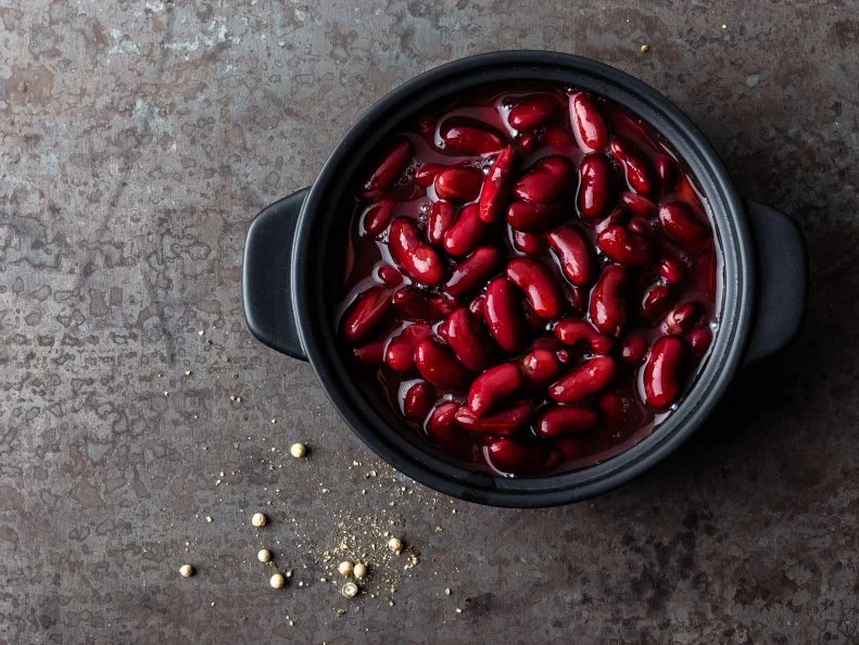 Red kidney beans boiled