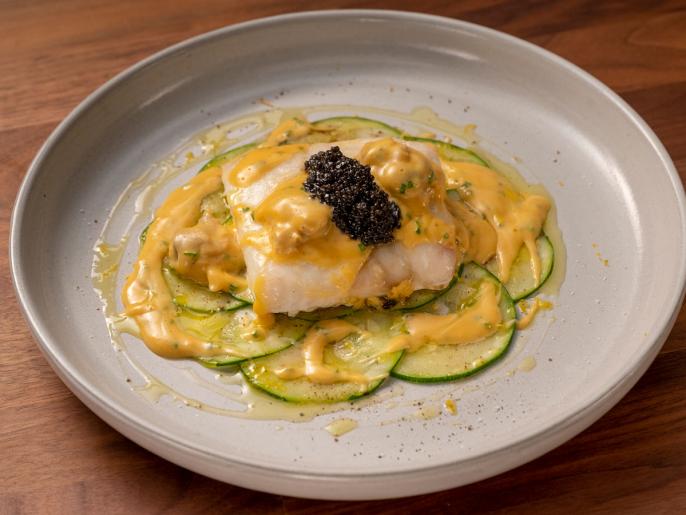 Slow Roasted Halibut Recipe Michael Symon Cooking Channel