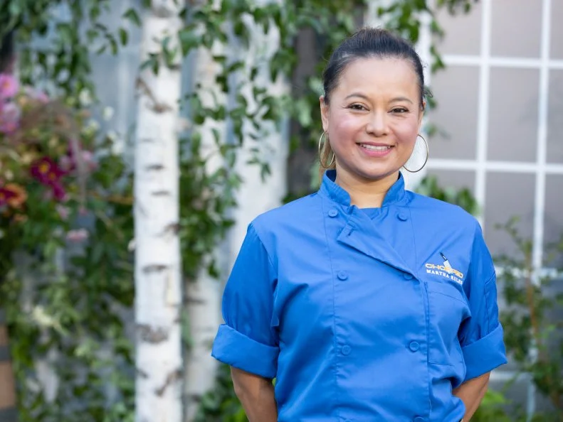 Chef Emshika Alberini, as seen on Chopped: Martha's Rules, Season 49