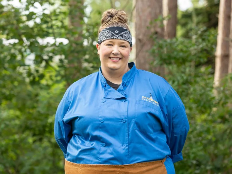 Chef Jennifer Normant, as seen on Chopped: Martha's Rules, Season 49